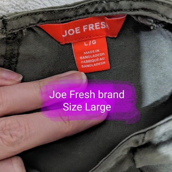 Joe Fresh size large army green straight dress, GUC - Picture 2 of 10